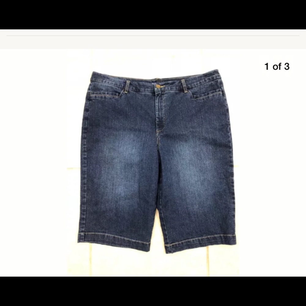 Denim Bermuda shorts